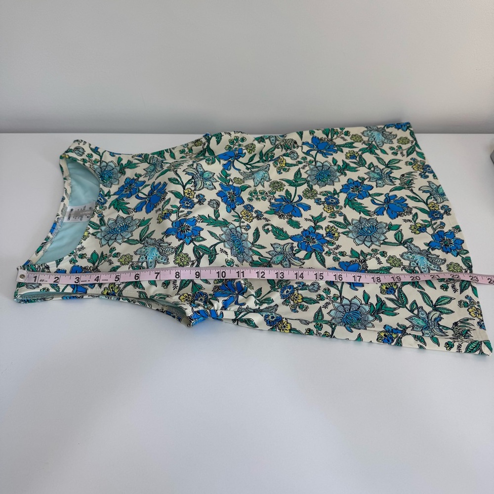 Lands End Floral High Neck Tankini Swimsuit Top Women Size 6 - Picture 13 of 13